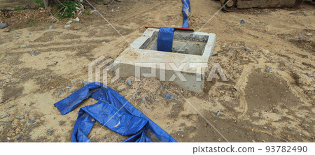 Drainage, Installing, Storm, City, Color Image 93782490