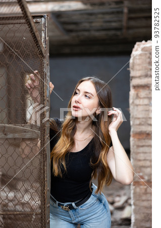 Photo of sensual young woman in abandoned house Photo of sensual young woman in abandoned house 93782525