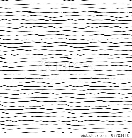 Thin horizontal lines hand drawn seamless pattern. Thin horizontal lines hand drawn seamless pattern. 93783418