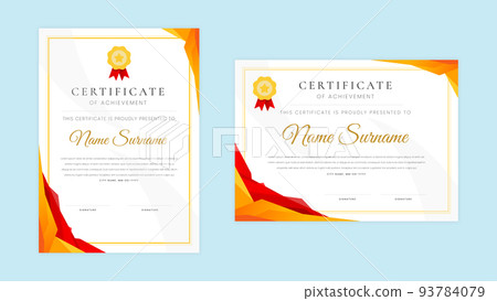 Modern certificate of achievement eps template Modern certificate of achievement eps template 93784079