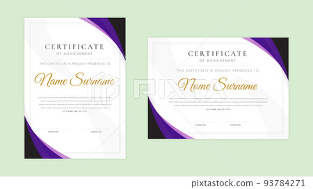 Modern certificate of achievement eps template Modern certificate of achievement eps template 93784271