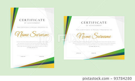 Modern certificate of achievement eps template Modern certificate of achievement eps template 93784280