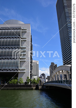 Dojima Bridge and skyscrapers Dojima Bridge and skyscrapers 93785076
