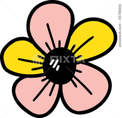 hand drawn chinese style flower illustration on transparent background hand drawn chinese style flower illustration on transparent background 93786082