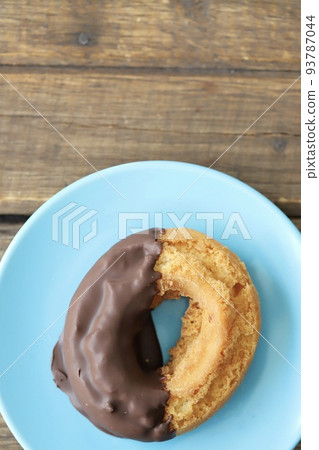 Old fashioned chocolate covered donut Old fashioned chocolate covered donut 93787044