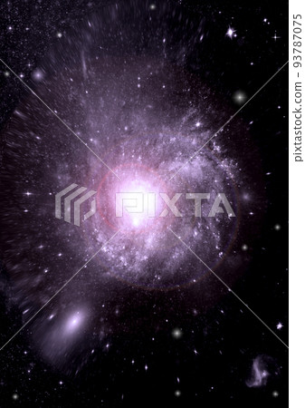 galaxy in a free space. 3D rendering galaxy in a free space. 3D rendering 93787075