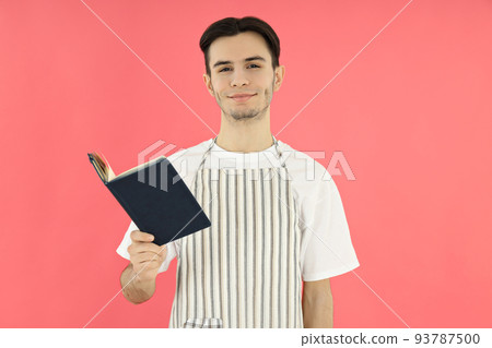 Concept of cooking with young attractive man Concept of cooking with young attractive man 93787500