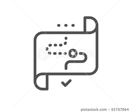 Target path line icon. Stratery goal sign. Core value symbol. Quality design element. Linear style target path icon. Editable stroke. Vector Target path line icon. Stratery goal sign. Core value symbol. Quality design element. Linear style target path icon. Editable stroke. Vector 93787664