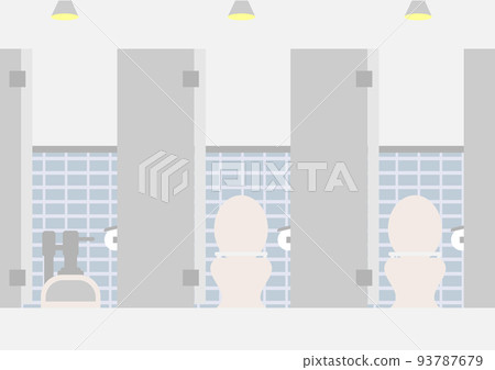 A public toilet with a mix of Japanese and Western styles A public toilet with a mix of Japanese and Western styles 93787679