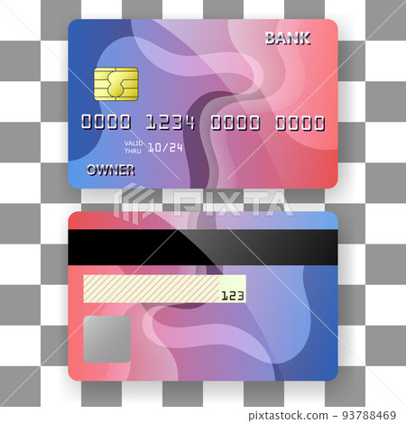 banking card template background design pastel color pattern 93788469