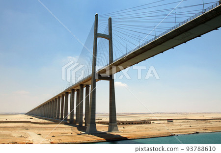 Mubarak Peace Bridge over the Suez Canal 93788610