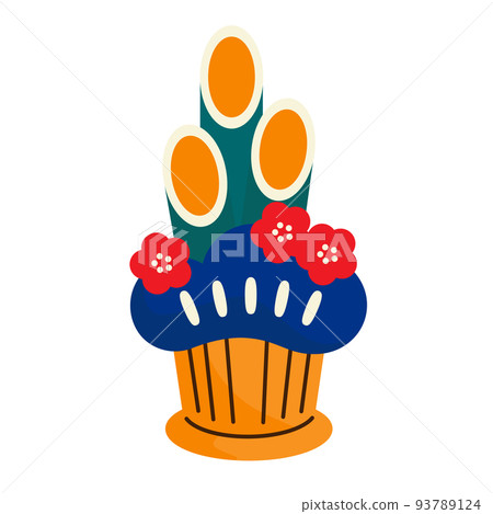 Vector illustration of Kadomatsu. Vector illustration of Kadomatsu. 93789124