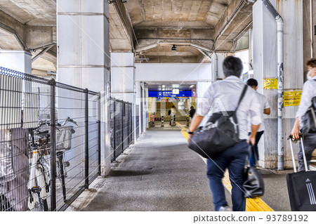 Urban scenery of Ota Ward, Tokyo Rokugodote Station 93789192