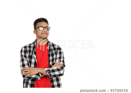 Young handsome man isolated on white background 93789338