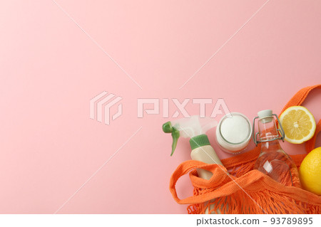 Concept of household cleaners, space for text Concept of household cleaners, space for text 93789895