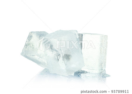 Ice forms for drinks isolated on white background Ice forms for drinks isolated on white background 93789911