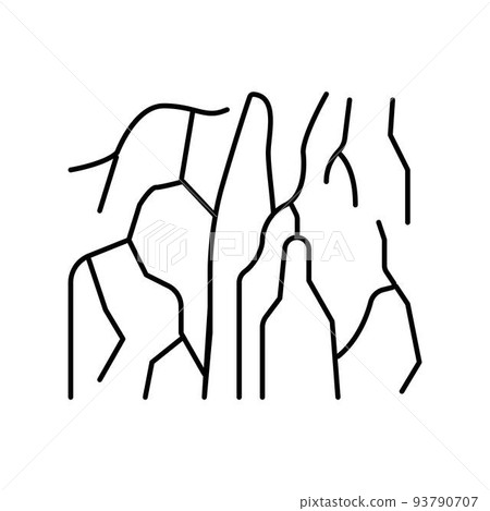 angel falls line icon vector illustration 93790707