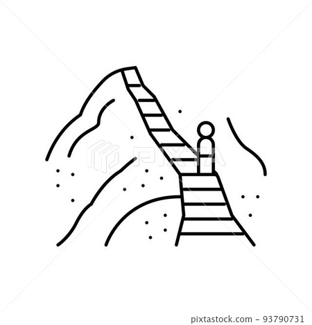 haiku stairs line icon vector illustration haiku stairs line icon vector illustration 93790731