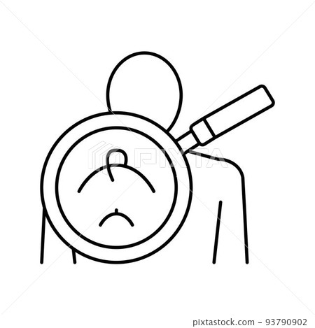 armpits researching line icon vector illustration armpits researching line icon vector illustration 93790902