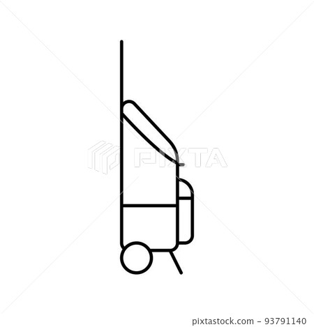 cart bag line icon vector illustration 93791140