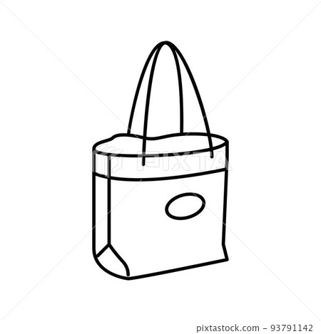 tote bag line icon vector illustration 93791142