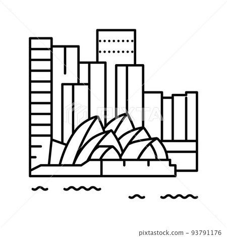 port jackson line icon vector illustration 93791176