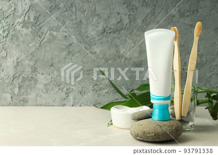 Concept of tooth or oral care, space for text 93791338