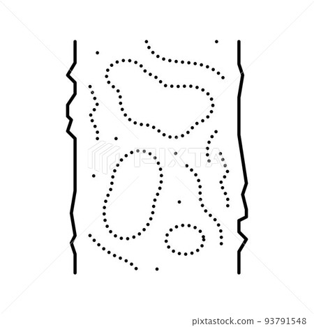 water bound macadam line icon vector illustration water bound macadam line icon vector illustration 93791548