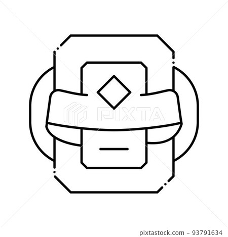 video game level award line icon vector illustration video game level award line icon vector illustration 93791634