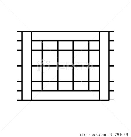 rural fence line icon vector illustration rural fence line icon vector illustration 93791689
