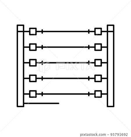 power fence line icon vector illustration power fence line icon vector illustration 93791692