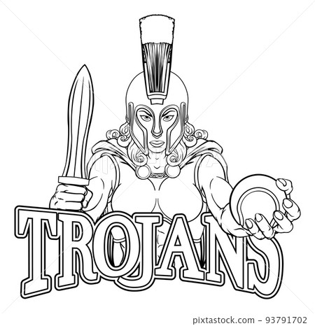 Spartan Trojan Gladiator Tennis Warrior Woman 93791702