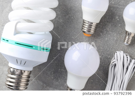 Concept of electrician or electrical tools, close up 93792396