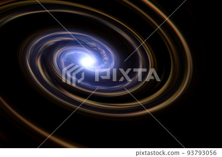 Background material with the image of a warp in outer space (image of a wormhole / black hole) 93793056