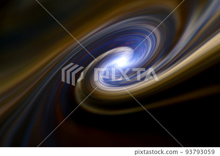 Background material with the image of a warp in outer space (image of a wormhole / black hole) 93793059