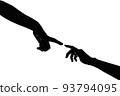 hand, silhouette, silhouettes 93794095