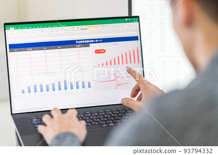 General affairs accounting office work sales office general office work staff spreadsheet graph General affairs accounting office work sales office general office work staff spreadsheet graph 93794332