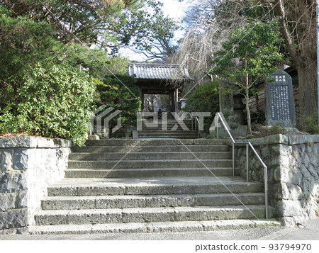Ankokuron-ji Temple in Kamakura City (Approach/Sanmon) Ankokuron-ji Temple in Kamakura City (Approach/Sanmon) 93794970