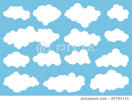 Cloud icon in flat style vector illustration - Stock Illustration ...