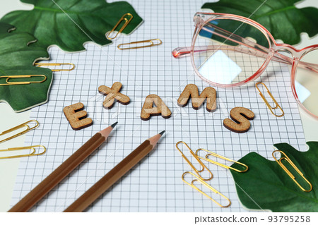 Concept of exams and tests, close up 93795258