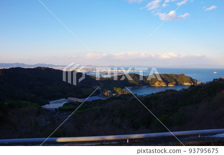 View of Omiko Coast, Naruto City, and Awaji Island from Mt. Himine, Tokushima Prefecture View of Omiko Coast, Naruto City, and Awaji Island from Mt. Himine, Tokushima Prefecture 93795675