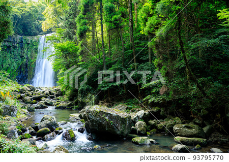 Sakura Waterfall in summer, Hita City, Oita Prefecture Sakura Waterfall in summer, Hita City, Oita Prefecture 93795770