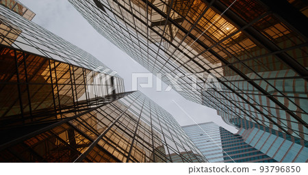 Low angle of the business office tower 93796850