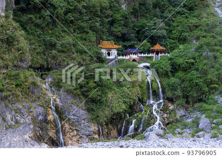 Changchun temple in Taroko National Park in Hualien 93796905