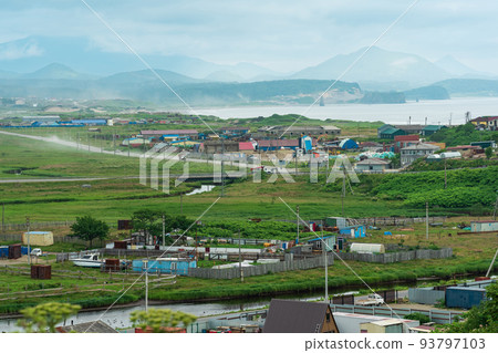 Landscape of Kunashir Island near Yuzhno-Kurilsk Landscape of Kunashir Island near Yuzhno-Kurilsk 93797103