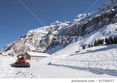 Schwaegalp and Mount Saentis in winter, Canton Appenzell-Ausserrhoden, Switzerland 93798057