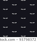 Cats eyes night seamless pattern. Black cats in a dark room 93798372