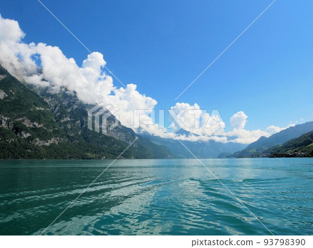 Swiss lake Beautiful Walensee Walensee (Canton Nckt-Gallen, Switzerland) Swiss lake Beautiful Walensee Walensee (Canton Nckt-Gallen, Switzerland) 93798390