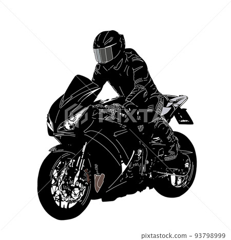 Motorcycle bike autorider illustration male 93798999