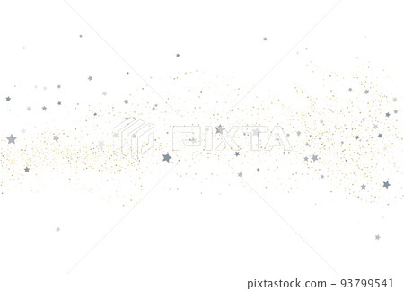 Christmas light gold and light silver glitter confetti texture. 93799541